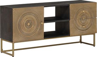 vidaXL Mueble De Tv Con Caj&oacute;n Con Estante Lat&oacute;n 105 X 30 X 50 Cm Vidaxl