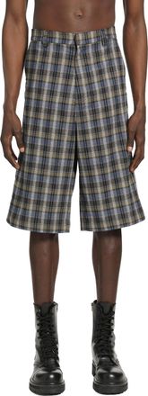 ERL Checked Woven Shorts