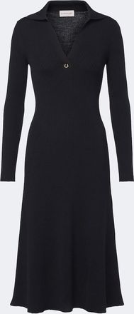 Moncler Ribbed-knit midi dress