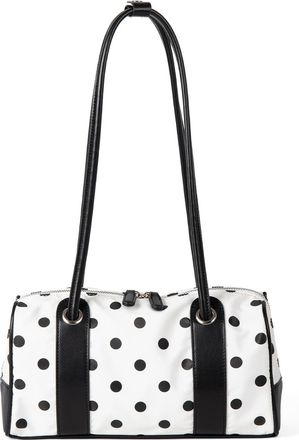 Generic Pufei Polka Dot Underarm Bag Versatile Shoulder Bag Stylish Pillow Handbag (White)