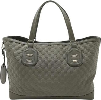 Gucci Pre-owned Tote Bags, female, Gray, Size: ONE SIZE Pre-owned GG Neoprene Tote Bag