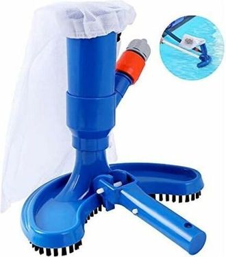 OEM Mini Aspiradora De Piscina Garden & Pool Con Cabezal De Succi&oacute;n Port&aacute;til De Limpieza R&aacute;pida, Cepillo Y Conector De Manguera (manguera No Incluida)