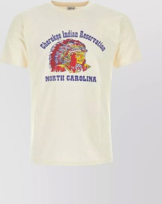 Wild Donkey crew-neck t-shirt with cherokee graphic print