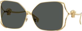 Versace Ve 2288 Zonnebrillen - Dames - Zonnebrillen - Geel - 62 MM - Accessoires