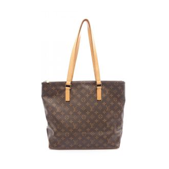 Louis Vuitton Brown Coated Canvas Leather Tote Bag (Pre-Owned)