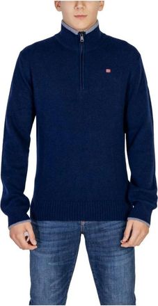 Napapijri Truien & Vesten, Heren, Blauw, 2Xl, Wol, Gebreide wolmix trui