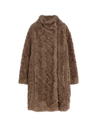 HUGO BOSS Faux Fur Coat-Donna