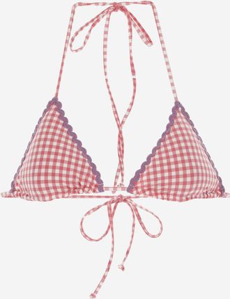 MC2 Saint Barth Red Checked Bikini