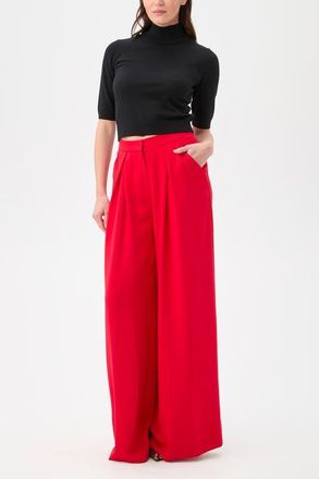 Trina Turk Saige Drapey Wide Leg Pant in Moulin Rouge at Nordstrom, Size 6