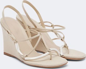 CHRISTOPHER ESBER Molten wedge thong sandals