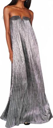 Show me your Mumu Athena Maxi Dress In Silver