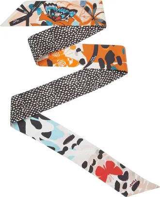 Fendi (WMNS) Fendi SS26 Wrappy Silk Narrow Scarf Orange FXT011AWESF1UTT