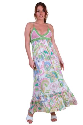 Miss June Long Dress Hortensia
