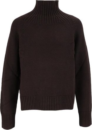 Michael Kors Effen Tnk Easy Sweater - Heren - Coltruien - Bruin - M - Wol - Truien & Vesten