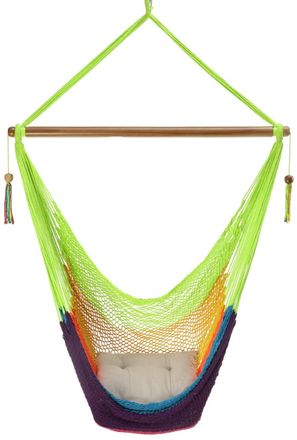 Hamac del sol Masatepe l - silla hamaca de nicaragua - multicolor - 100% algod&oacute;n
