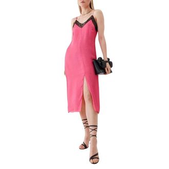 Patrizia Pepe Kleedjes, Dames, Roze, S, Midi Jurk