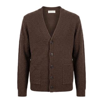 Roberto Collina Cardigan Casentino Comfort Fit - - Knitwear - Uomo - Marrone - XL