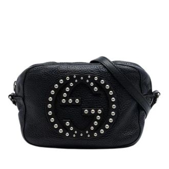Gucci Pre-owned Cross Body Bags, female, Black, Size: ONE SIZE Pre-owned Soho Disco Crossbody Bag