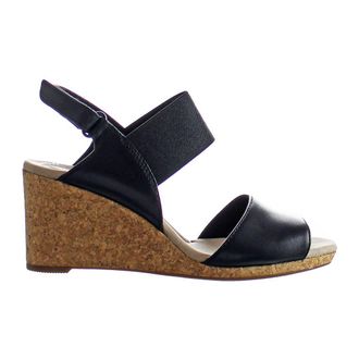 Clarks Lafley Lily Dames Zwarte Wedges
