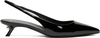 Alevì 35 mm slingback pumps verfraaid met parels - Zwart