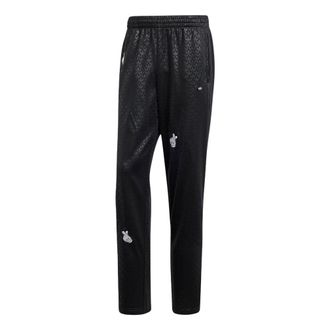 adidas Mickey Mouse x Originals Embroidered Monogram Firebird Track Pants Asia Sizing Black IY2277
