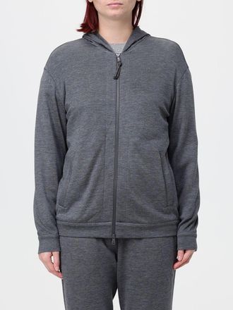 Brunello Cucinelli Cotton Zip-Up Hoodie with Monili Embellishment
