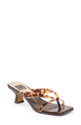 Dolce Vita Brevel Vinyl Translucent Strap Sandal in Tortoise Jelly at Nordstrom, Size 7.5