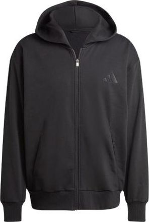 adidas ALL SZN Fleece Full-Length Zipper Hoodie Black IX1249