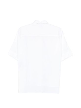 Fay Lace-Detail Cotton Shirt - White
