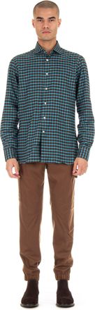 Borriello Micro Check Flannel Shirt