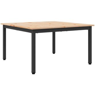 vidaXL Coffee Table Natural 80 x 80 x 45 cm Solid Pine Wood vidaXL