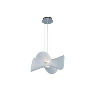 Netlighting Manta Ceiling Pendant 65cm Round 20W LED 3000K 1600lm Chrome White