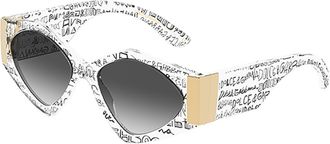 Dolce & Gabbana DG4396F Asian Fit 33148G Womens Sunglasses Clear Size 55