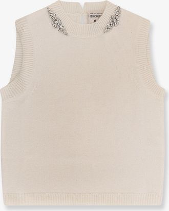 Semicouture Gilet in lana e cashmere - SEMICOUTURE - gender_Woman