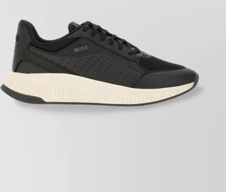 HUGO BOSS sneakers mesh panel contrast sole