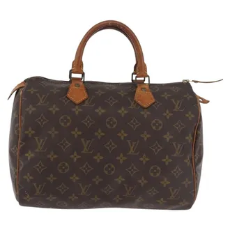 Louis Vuitton Speedy Monogram Canvas Brown Canvas Handbag (Pre-Owned)