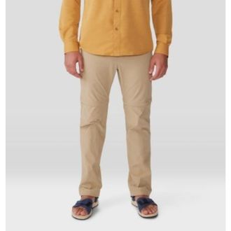 Mountain Hardwear Basin Trek Pants Mens Moab Tan Stretch Straight Leg DDR1515
