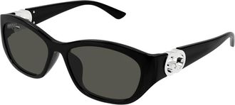 Gucci Grey Cat Eye Ladies Sunglasses GG1826SK 001 57
