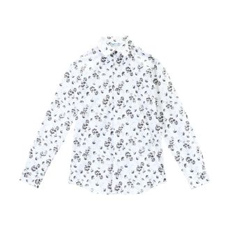 Paul Smith Casual Shirts, male, White, Size: 2XL Camicia Fiori di Campo Slim Fit