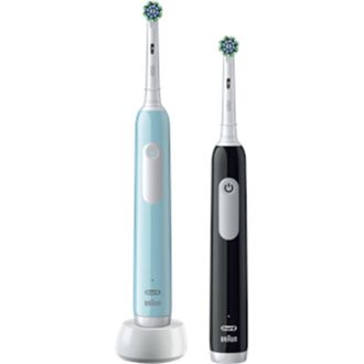 OEM Cepillo De Dientes El&eacute;ctrico Recargable Oral-b Pro Series 1 Duo Para Adultos, 2 Cabezales, 3 Modos De Limpieza, Azul Y Negro