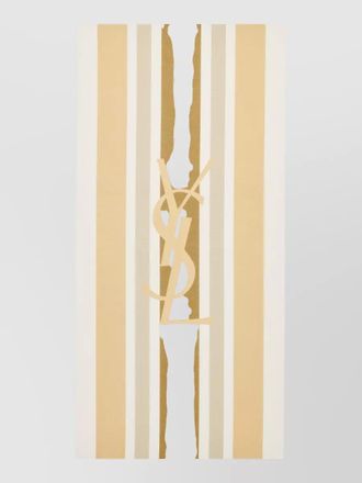 Saint Laurent cassandre striped stole lightweight fabric