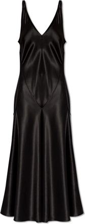 J.W.Anderson Satijnen jurk met twee lagen - Dames - Casual kleedjes - Zwart - S - Satijn - Kleedjes