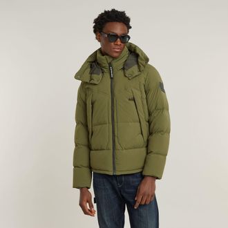G-Star G-Whistler 2.0 Gewatteerd Jack Met Capuchon - Groen - Heren