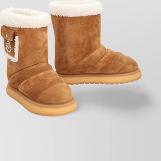 Moncler gaia mid ankle boots with pocket detail