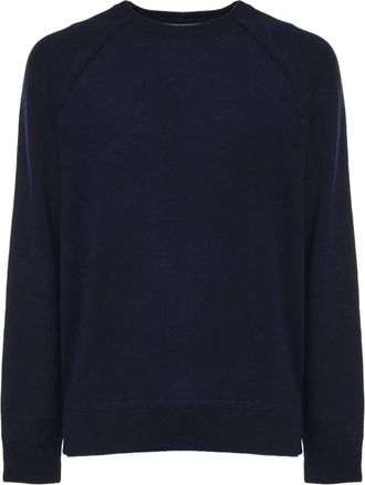 MC2 Saint Barth Gebreide trui met ronde hals - Heren - Truien - Blauw - Maat: XL