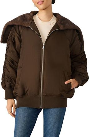 Steve Madden Dionne Jacket in Dark Espresso at Nordstrom, Size Xx-Large
