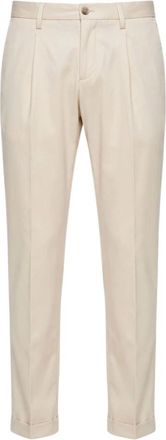 Baldinini Pantaloni Eleganti Plissettati - - Trousers - Uomo - Beige - M