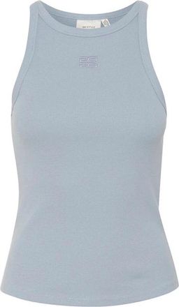 Gestuz Logo Tank 2.0 - Grijs Blauw - Dames - Tops zonder mouwen - Blauw - M - Katoen - Tops