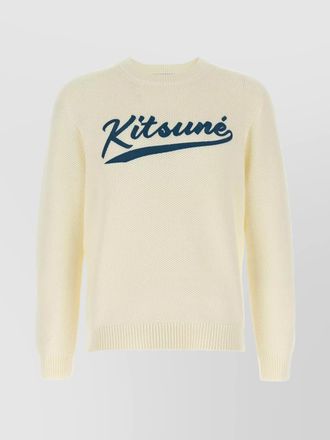 Maison Kitsun&eacute; cotton blend sweater