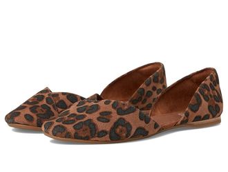 Toms Gemma Dorsay Womens Flat Shoes Brown Sugar Leopard : 8.5 B - Medium, Canvas